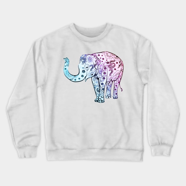 Elephant pattern Crewneck Sweatshirt by obmik